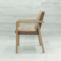 Nouveau design vintage en cuir antique fauteuil de bras en bois